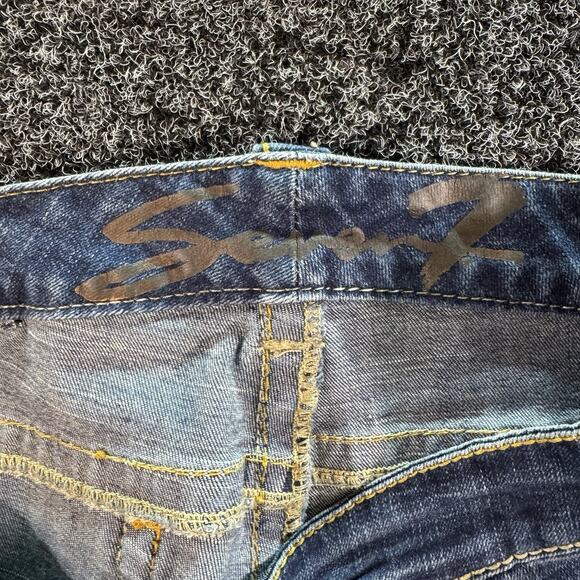 Seven 7 Women's Boot Cut Flare Leg Jeans Sz 10 - Picture 9 of 10